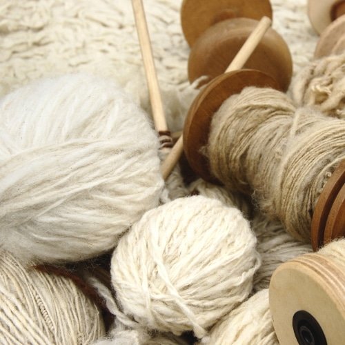 wool fibers - preparing