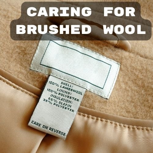 caring for brushed wool - jacket of brushed wool